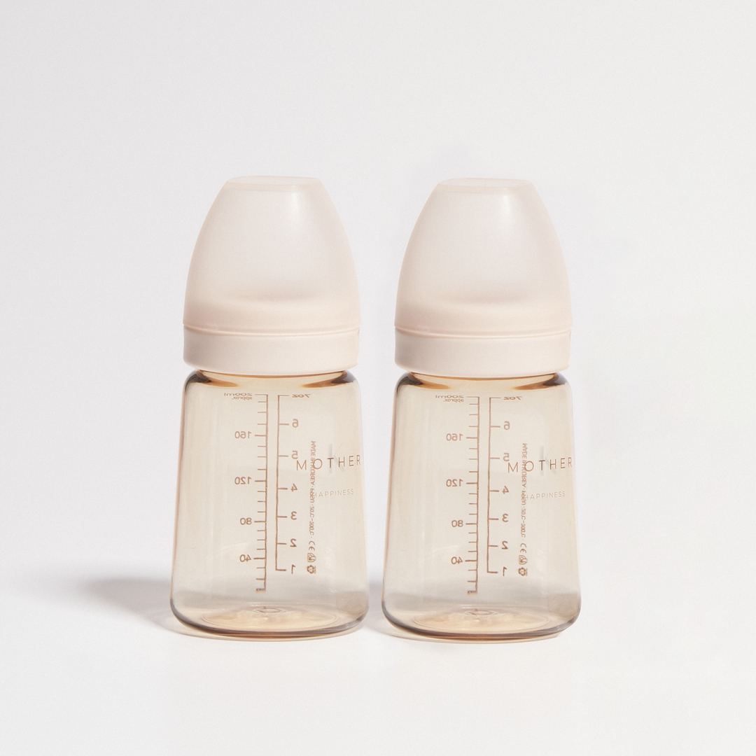 Mother-K "Basic" Feeding Bottle, 2 pcs.