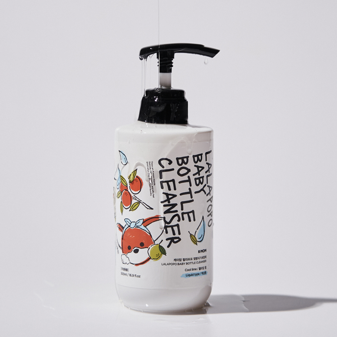 K-MOM Lalapopo Baby Bottle, Fruit & Vegetable Cleanser