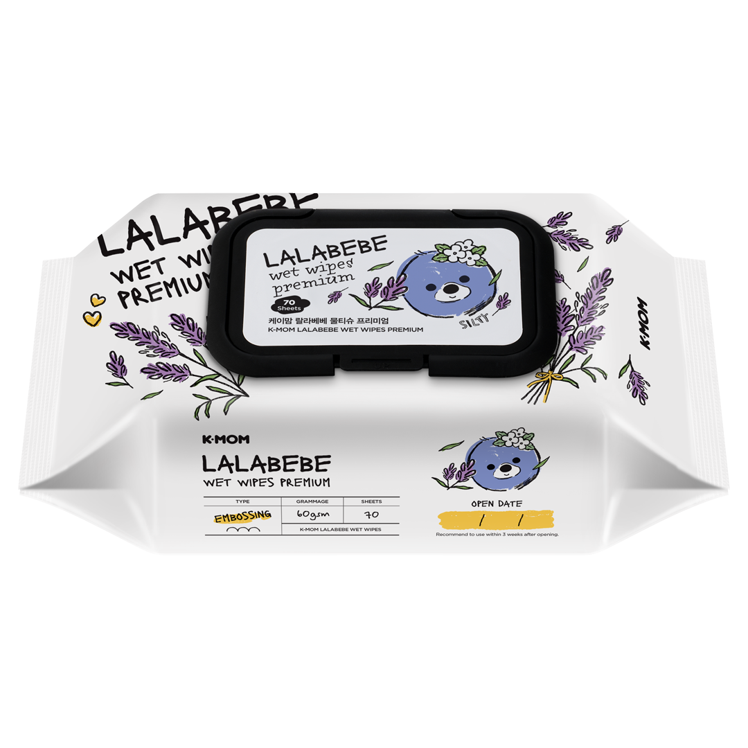 K-MOM Lalabebe Organic Wet Wipes PREMIUM (70 pcs.)