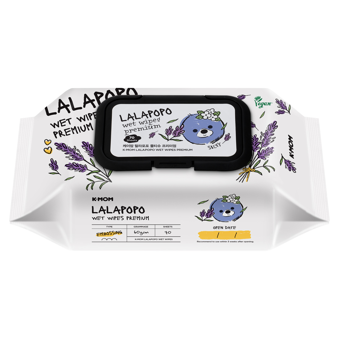 K-MOM Lalapopo Organic Wet Wipes PREMIUM (70 pcs.) K-MOM Lalapopo Organic Wet Wipes PREMIUM (70 pcs.)