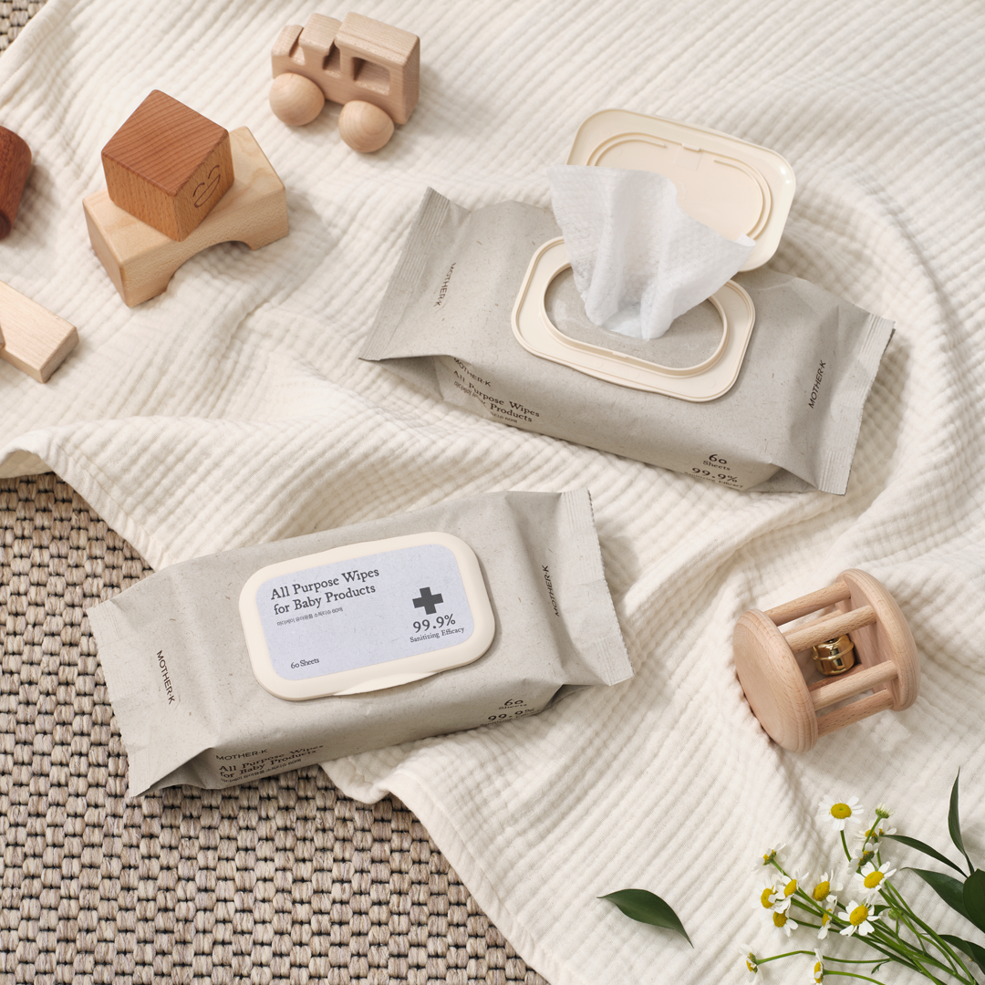 Mother-K Antibacterial Cleaning Wipes For Baby Goods (60 pcs.) Mother-K Antibacterial Cleaning Wipes For Baby Goods (60 pcs.)