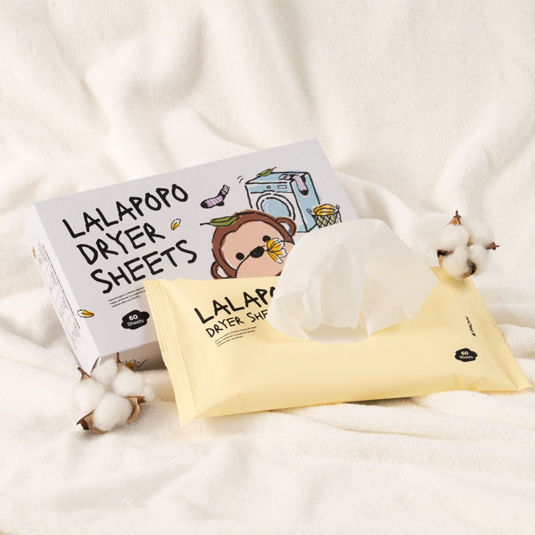 K-MOM Lalapopo Dryer Sheets Magnolia, 60 pcs K-MOM Lalapopo Dryer Sheets Magnolia, 60 pcs