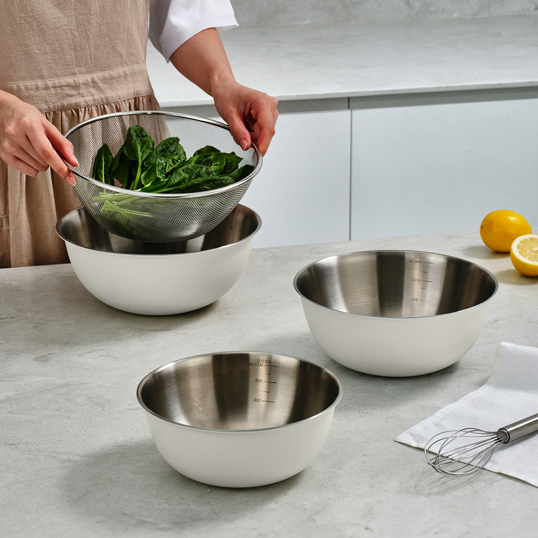 Mother-K Life Stainless Steel Mixing Bowl Set, 4 pcs Mother-K Life Stainless Steel Mixing Bowl Set, 4 pcs