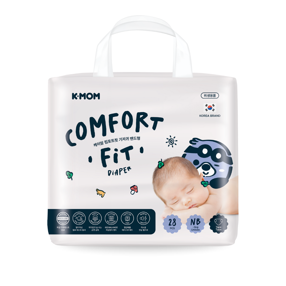 K-MOM Comfort Fit diapers NEWBORN size (up to 5 kg), 28 pcs K-MOM Comfort Fit diapers NEWBORN size (up to 5 kg), 28 pcs