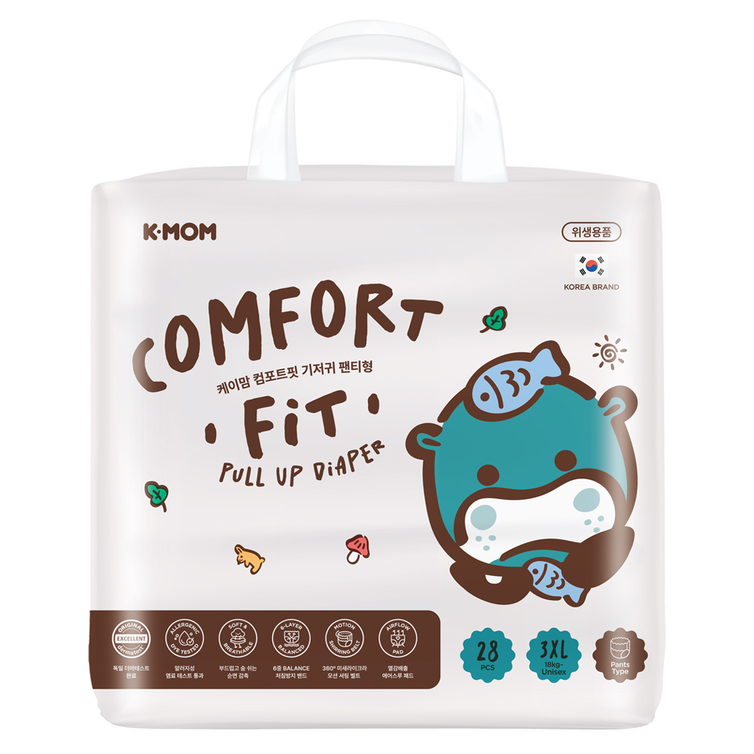 K-MOM Comfort Fit Diapers 3XL size (from 18 kg), 28 pcs K-MOM Comfort Fit Diapers 3XL size (from 18 kg), 28 pcs