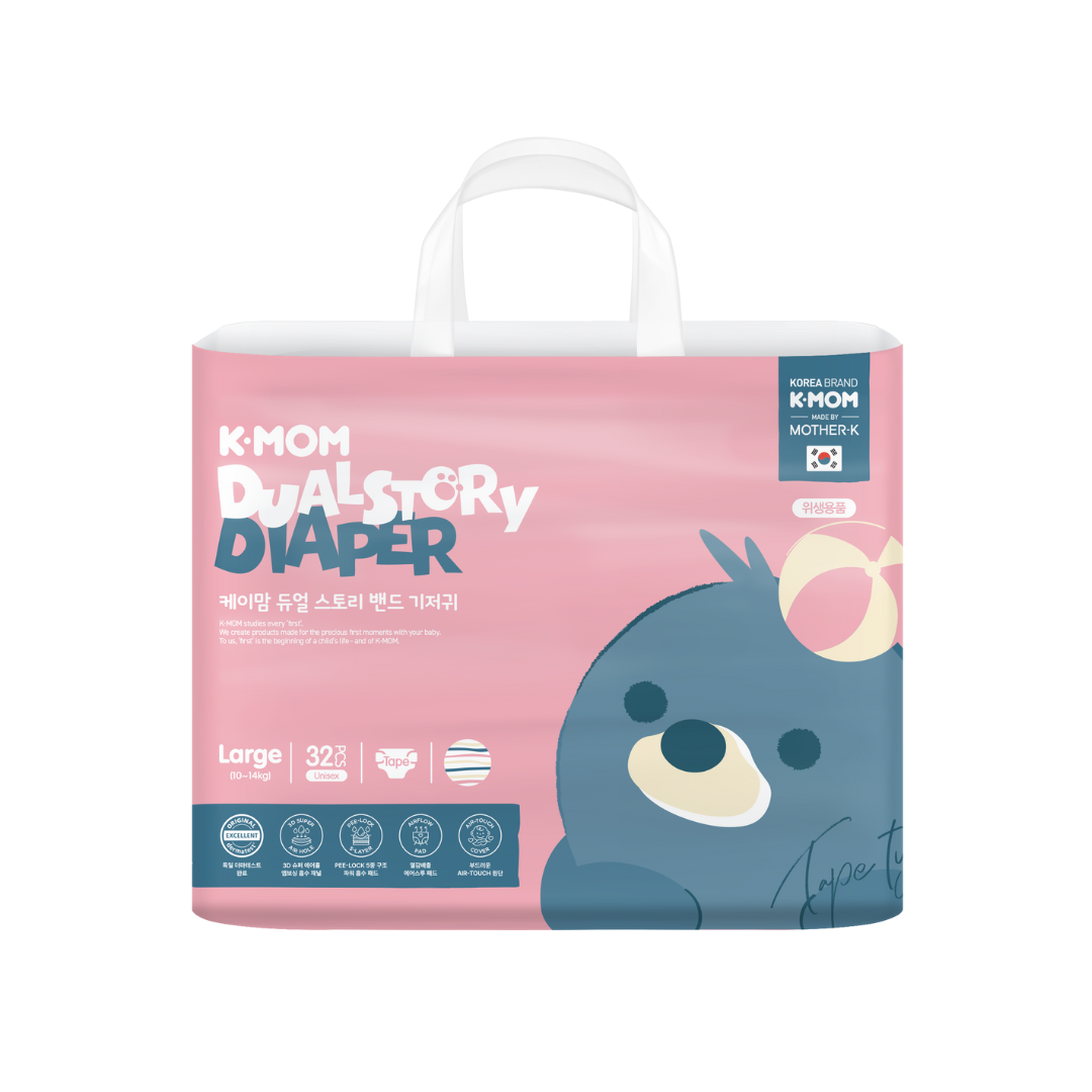 K-MOM “Dual Story” Diapers, Size S (2–5 kg), 40 pcs K-MOM “Dual Story” Diapers, Size S (2–5 kg), 40 pcs