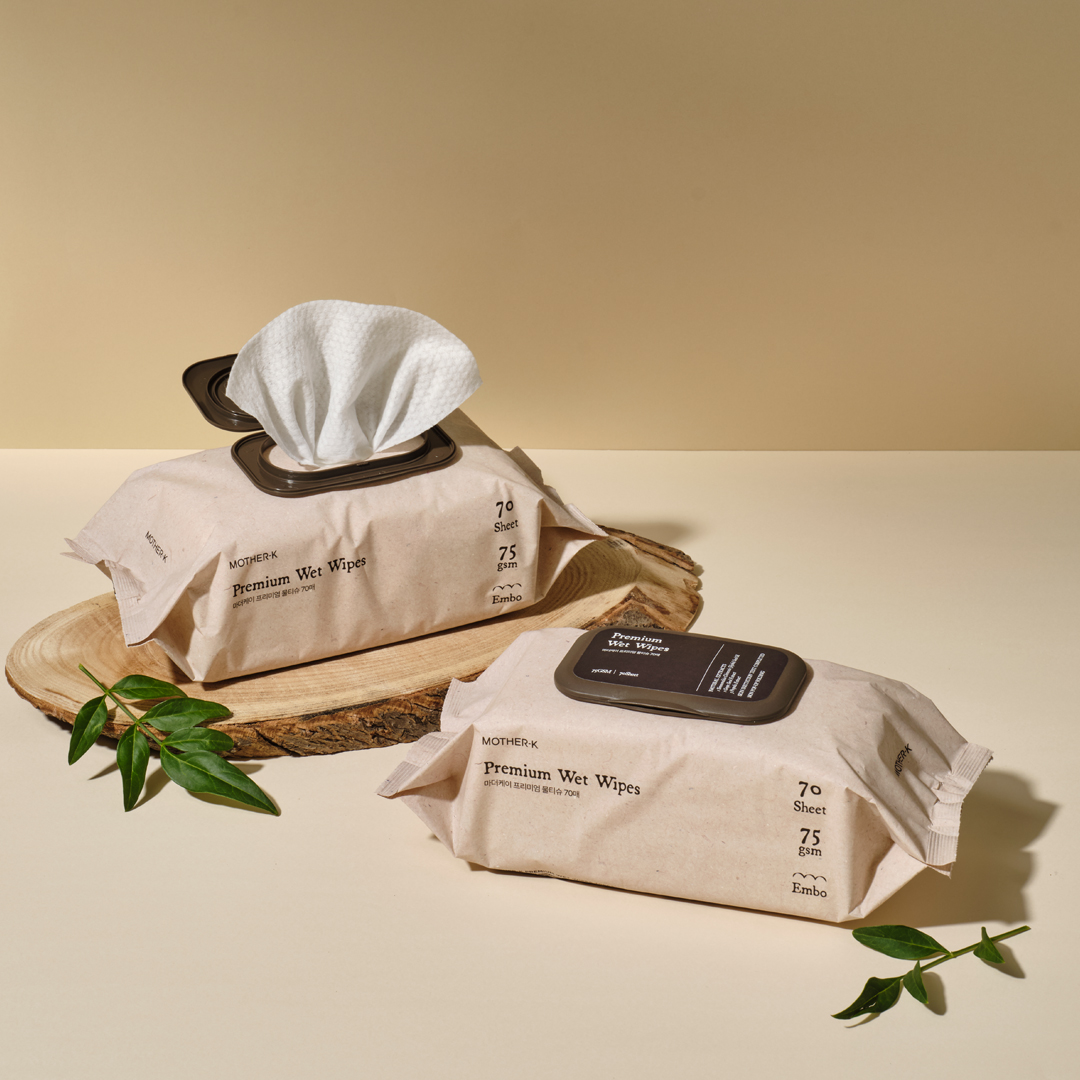 Mother-K Wet Wipes Premium, 70 pcs