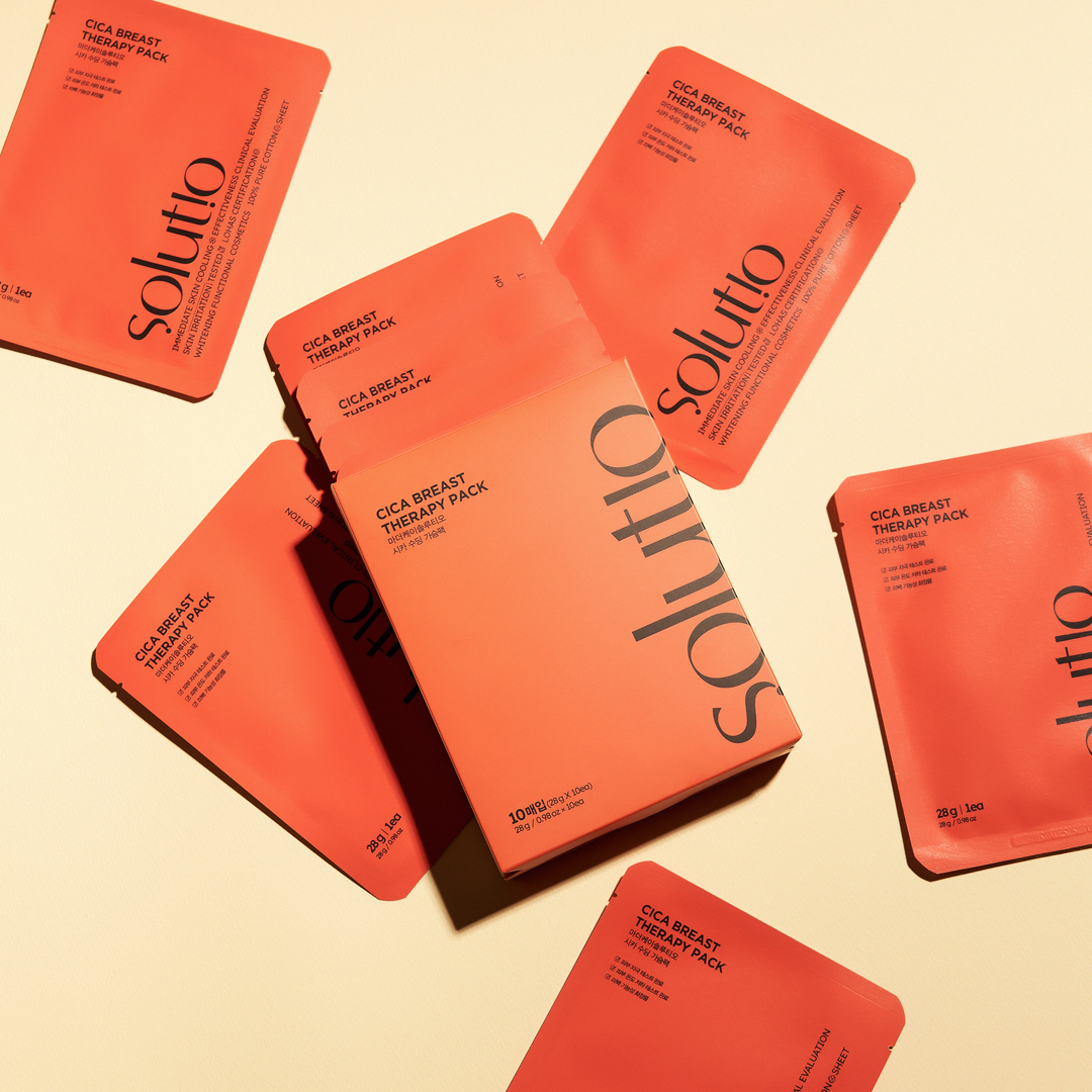 Mother-K Solutio Cica Breast Therapy Cooling Breast Mask, 10 pcs